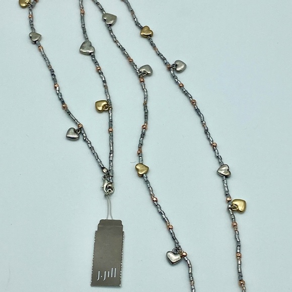 J.Jill NEW Artisanal Hearts Necklace NWT - Picture 5 of 7
